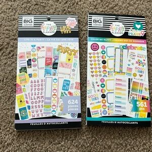 NWT Bundle of 2 Happy Planner sticker books